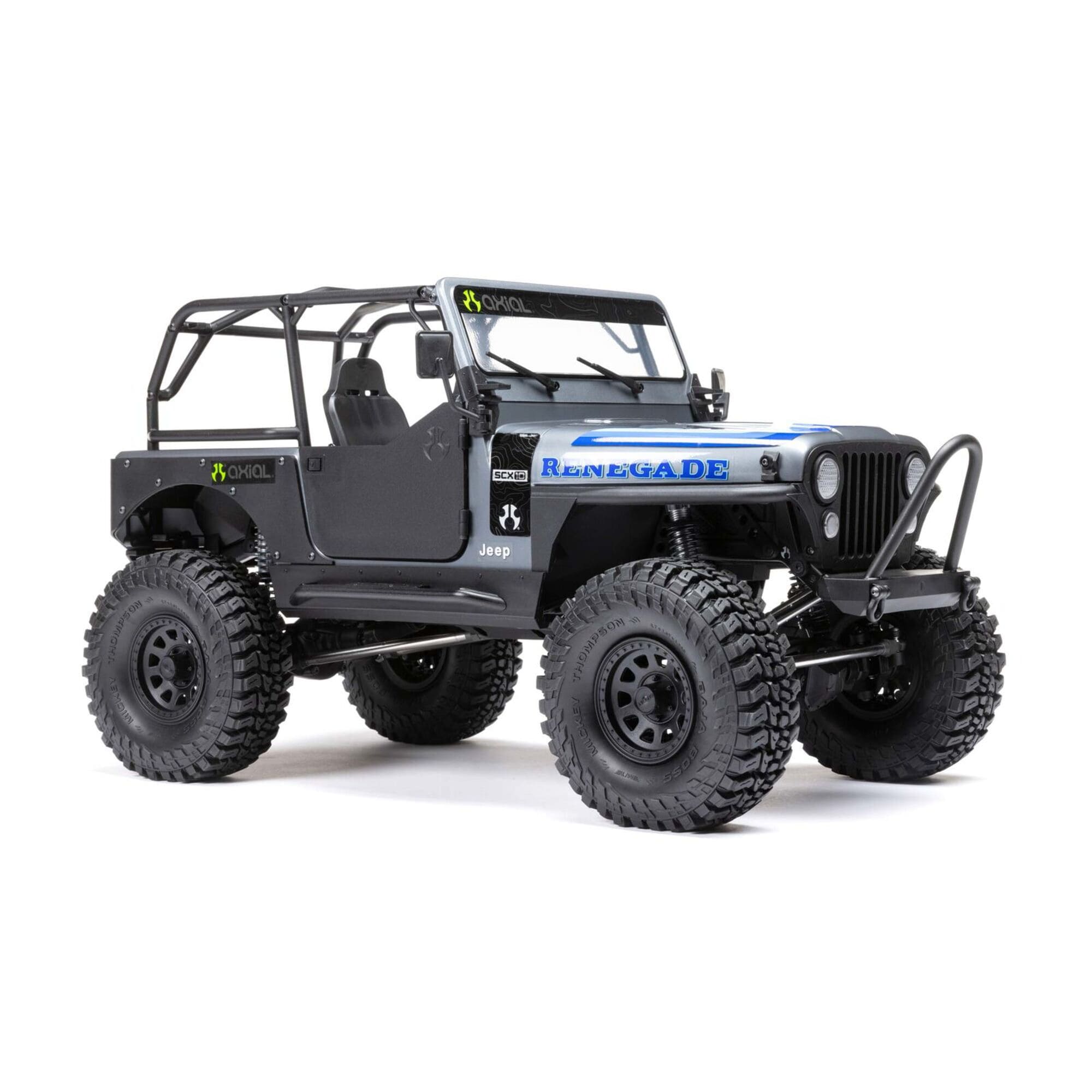 Axial SCX10 III Jeep CJ-7 4x4 RTR – Offiziell lizenzierte Jeep Karosserie in grau