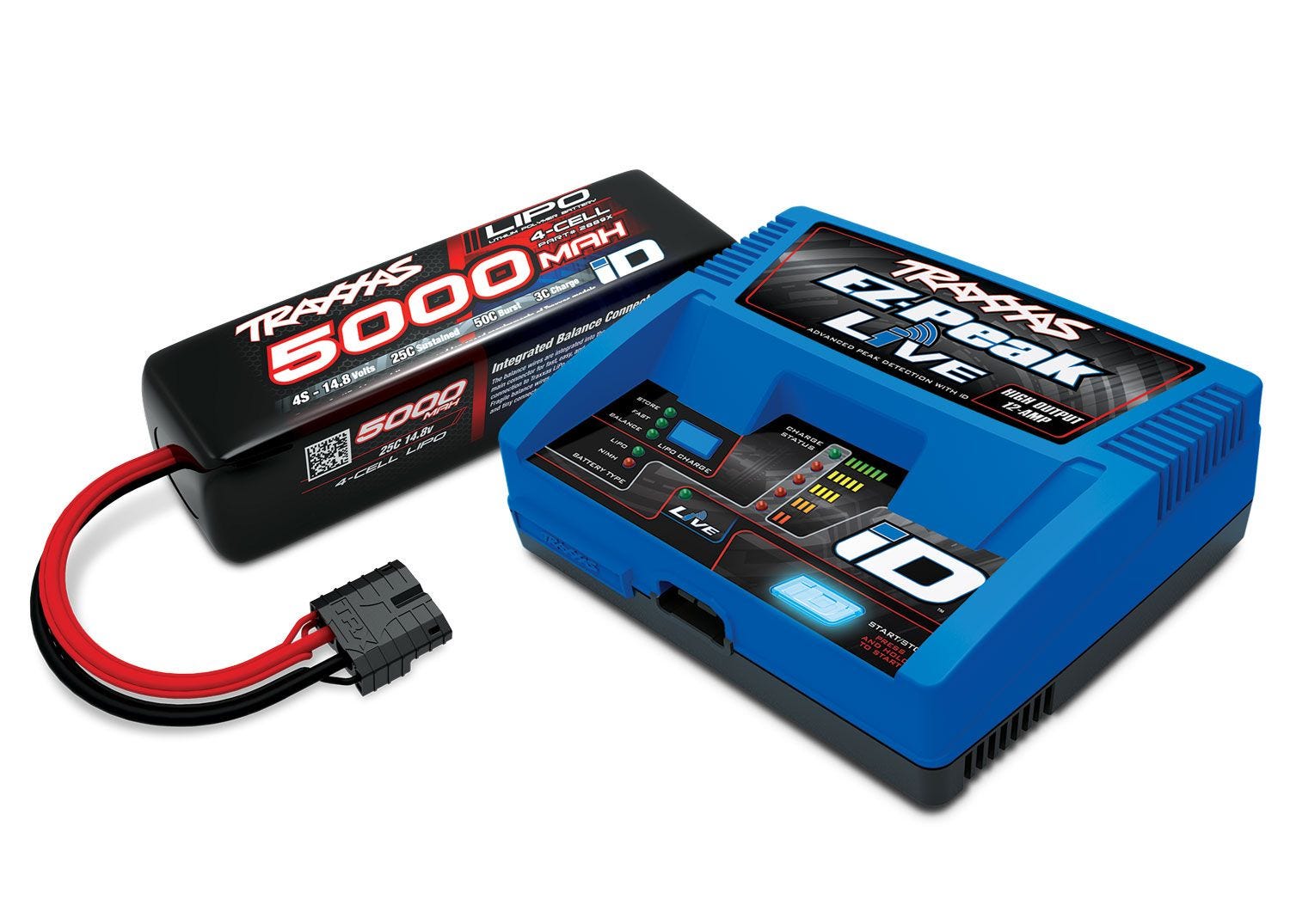 Traxxas EZ-Peak Live Ladegeraet Set mit 4S 5000mAh LiPo Akku fuer RC Modelle