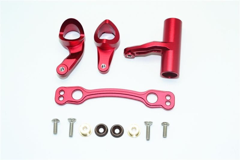 GPM Alu Lenkungs-Set rot fuer ARRMA Kraton_ Talion_ Typhon_ Senton_ Outcast 6s - RC-Zubehoer