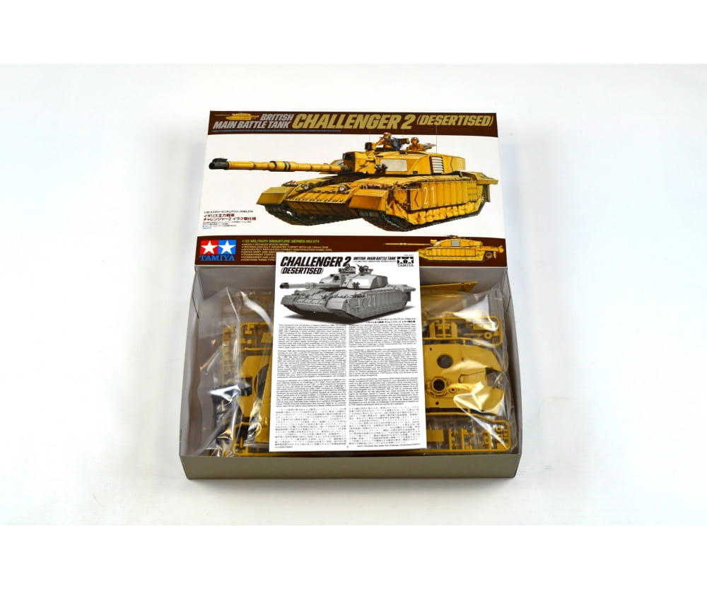 Tamiya 1_35 Britischer Kampfpanzer Challenger 2 Wueste Modellbausatz_