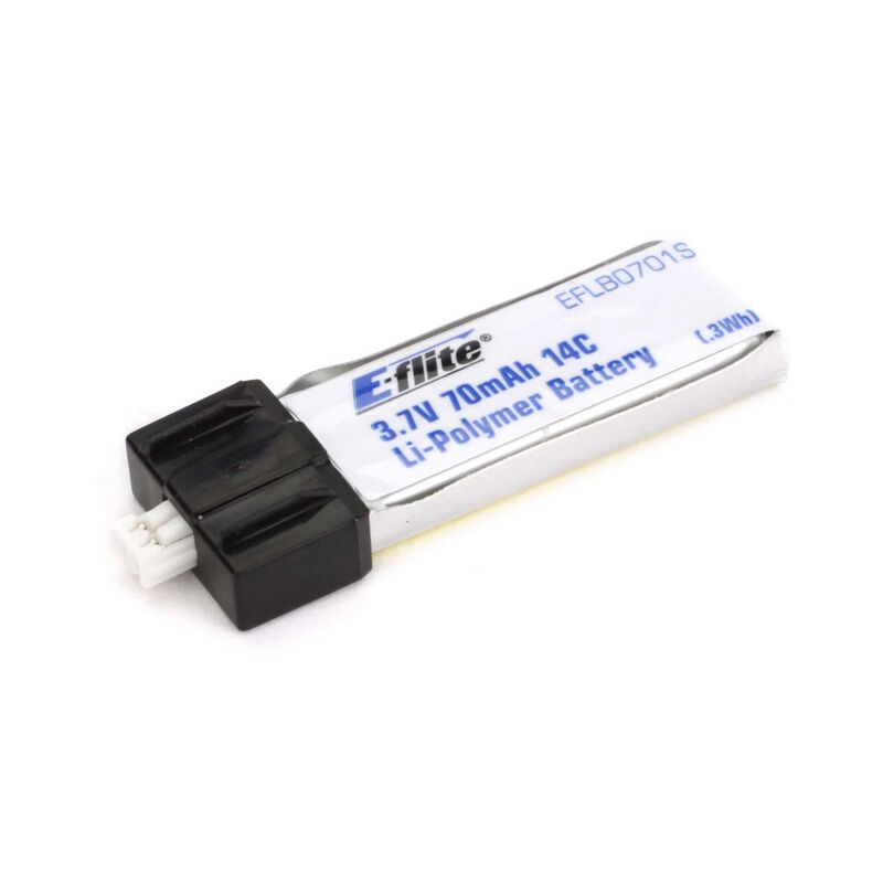 E-flite 70mAh 1S 3.7V 14C LiPo Battery für Blade Scout Heli
