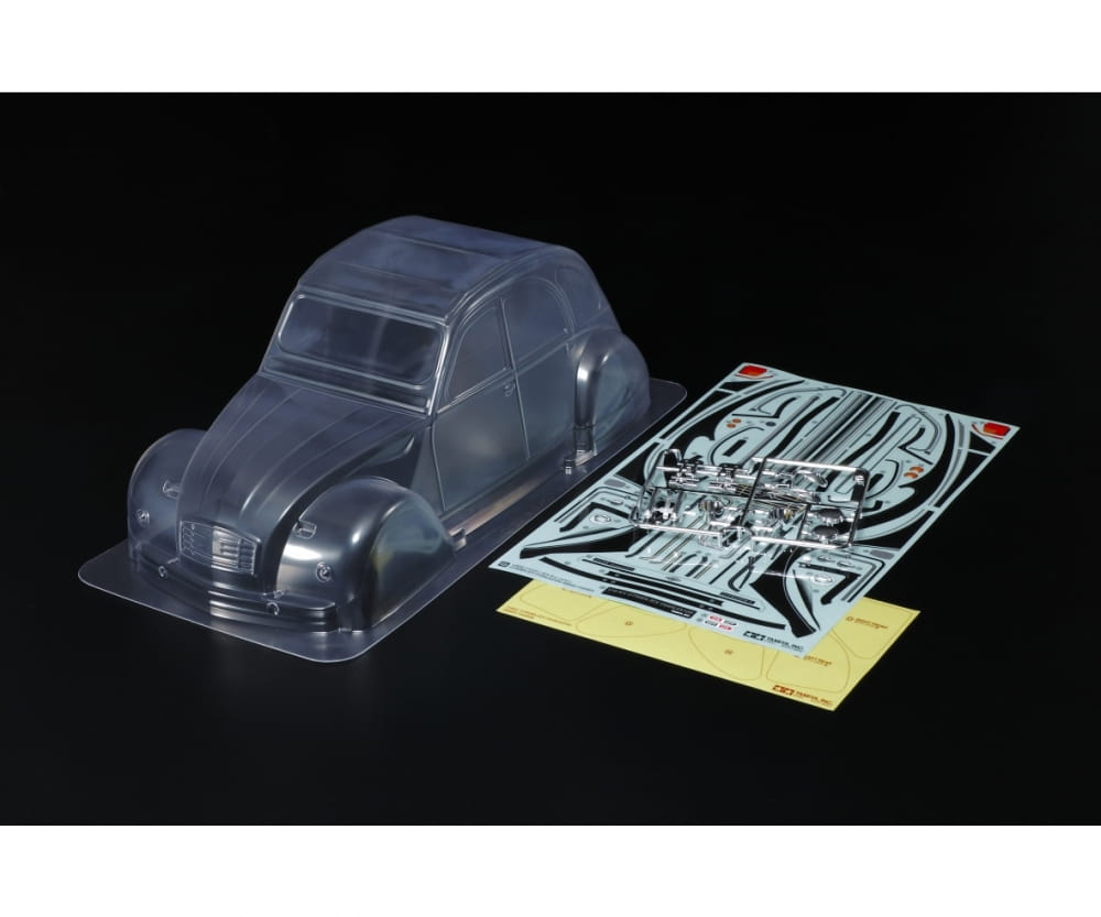 Tamiya Citroën 2CV Charleston Karosserie klar unlackiert 1_10