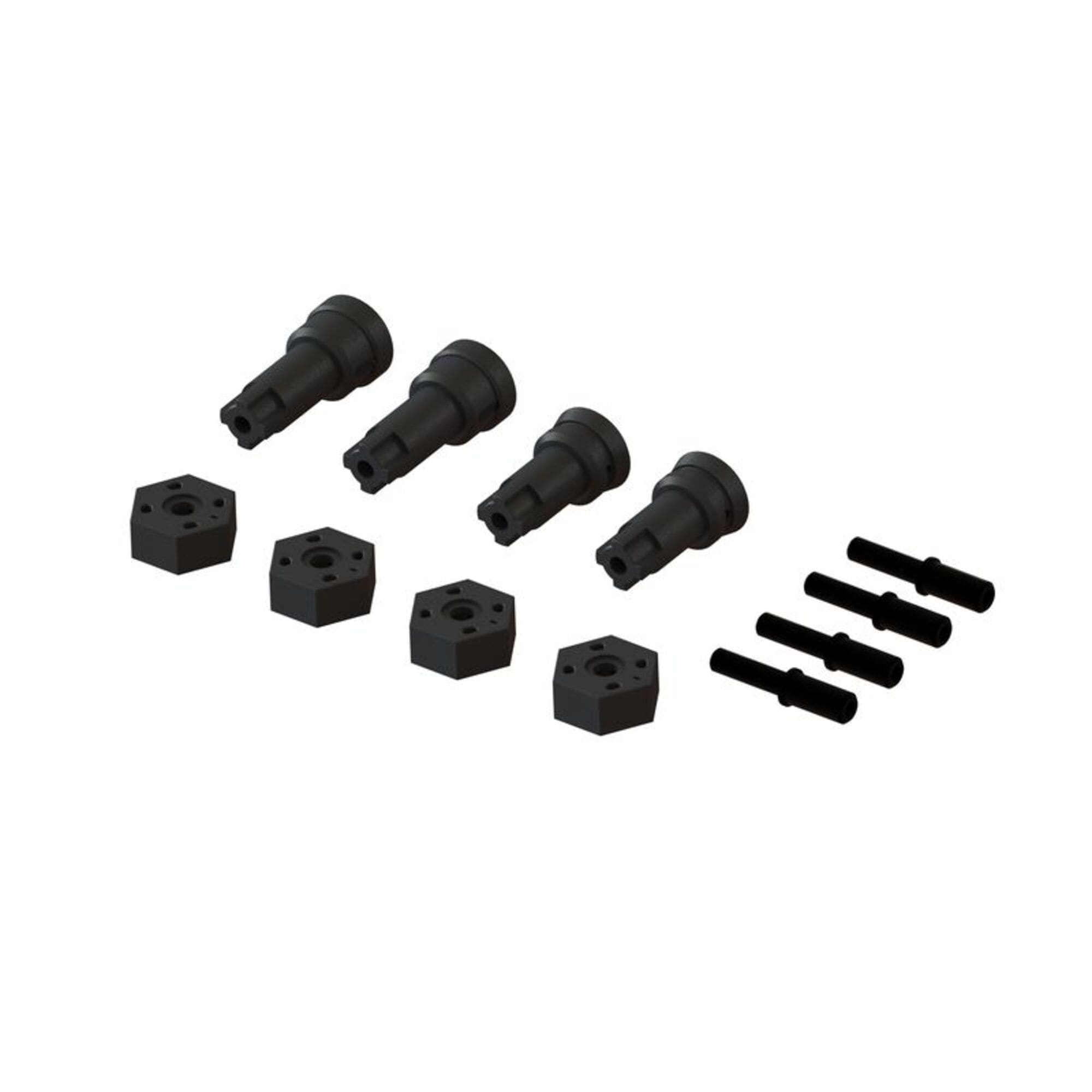 Arrma Wheel Axle and Hub Set B_ GROM - RC-Zubehoer