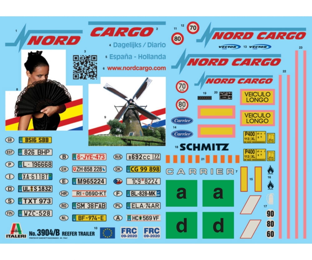 Italeri 1:24 Reefer Trailer Italeri 1:24 Reefer Trailer