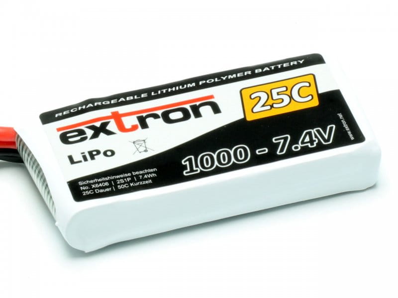 Extron LiPo Akku Extron X2 1000 - 7,4V (25C / 50C)