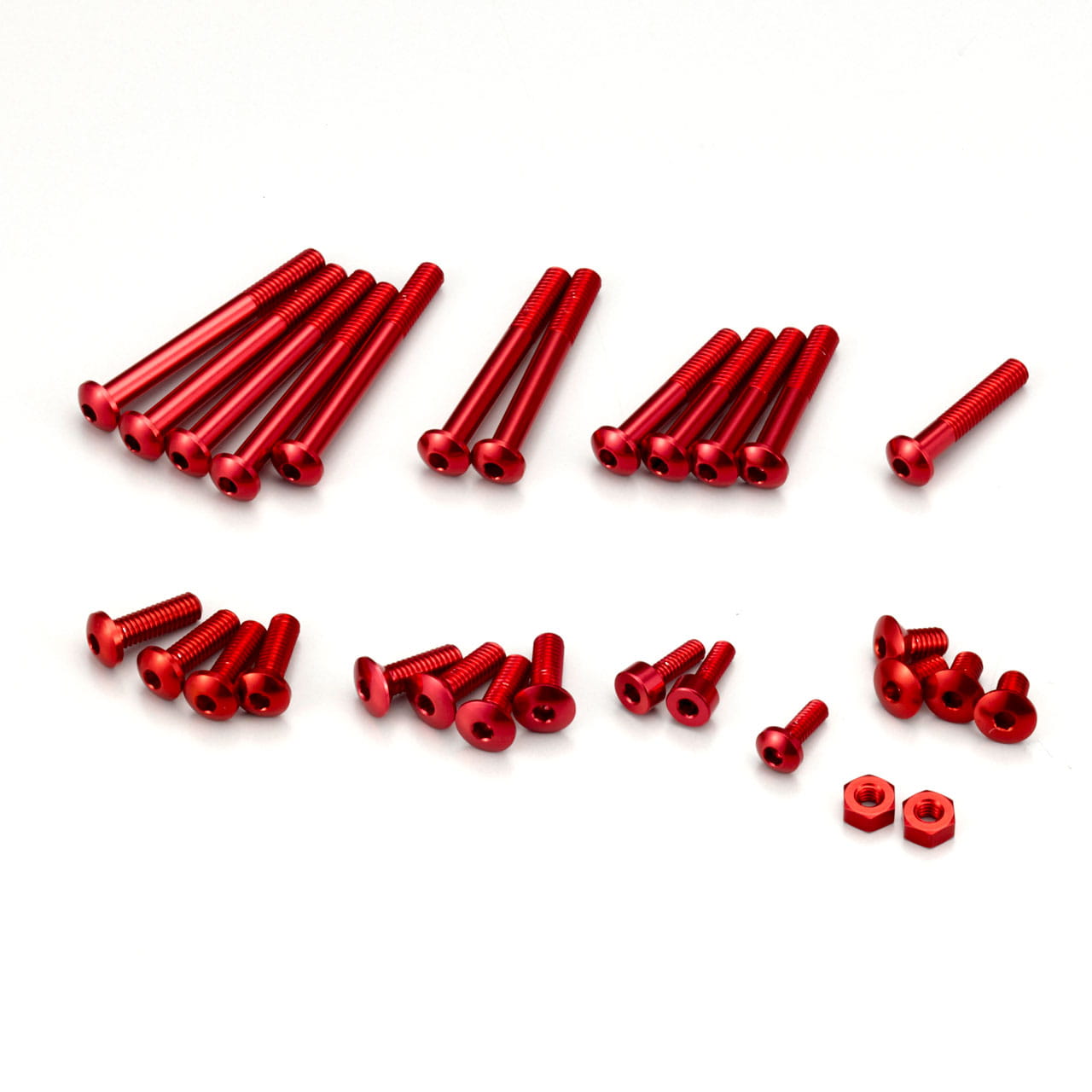 Kopropo Aluminium Schraubenset Rot für EX-RR/EX-2/LDT/NEXT