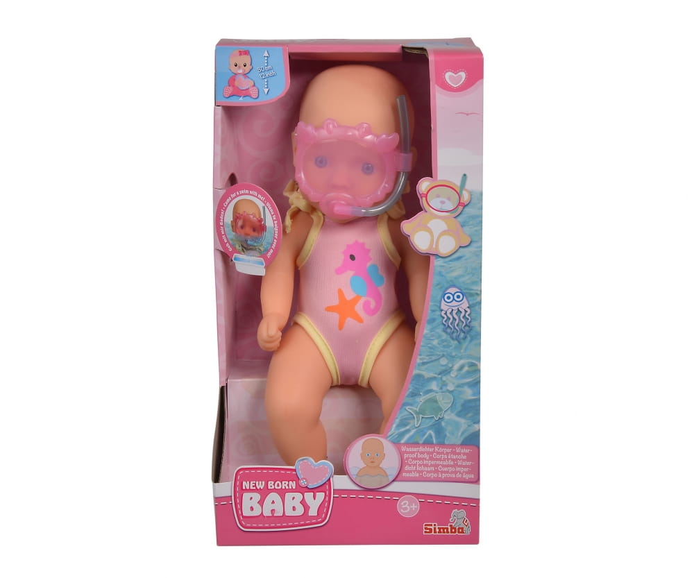Simba Toys New Born Baby Badepuppe