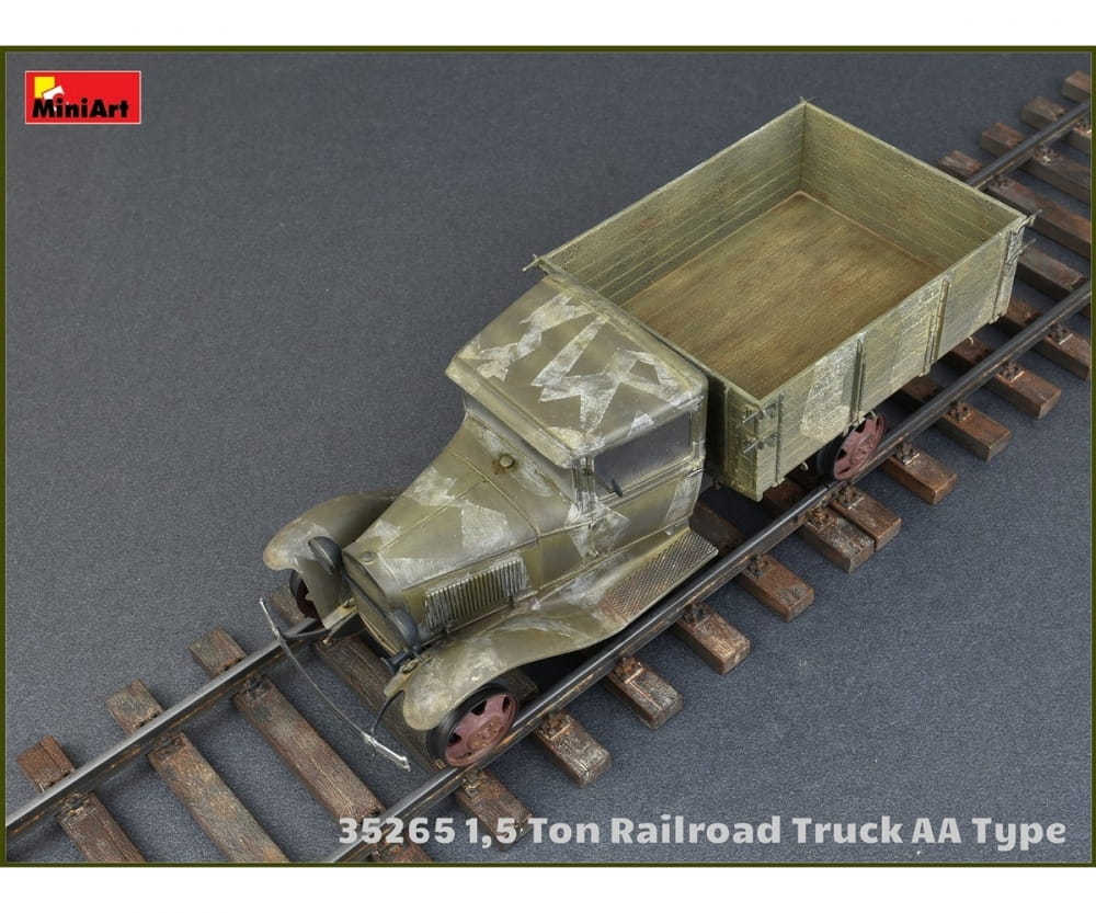 MiniArt 1:35 1,5to Schienen-LKW AA Ty Plastik Modellbausatz