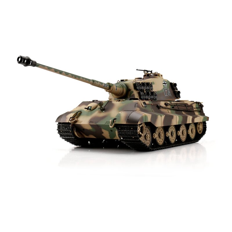 RC Panzer HengLong Koenigstiger 1_16 BB_IR mit Henschelturm in Tarnfarbe_ RTR