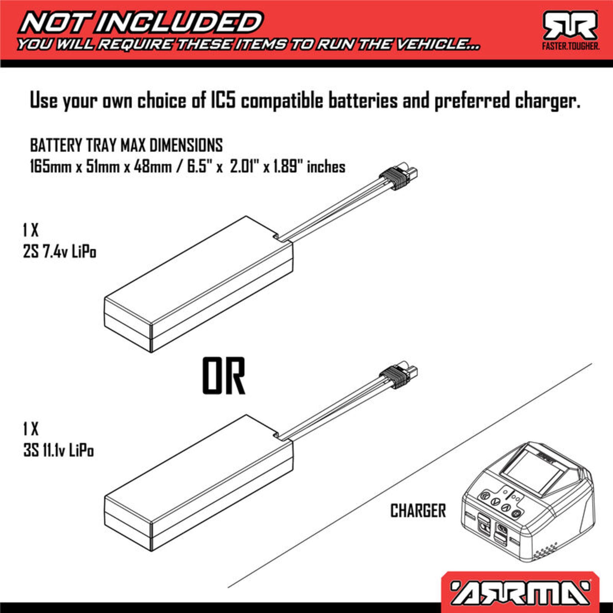 Arrma 1_10 VORTEKS 223S DSC 4X4 RTR Brushless Stadium Truck Rot - Ersatzteil Arrma 1_10 VORTEKS 223S DSC 4X4 RTR Brushless Stadium Truck Rot Ersatzteil