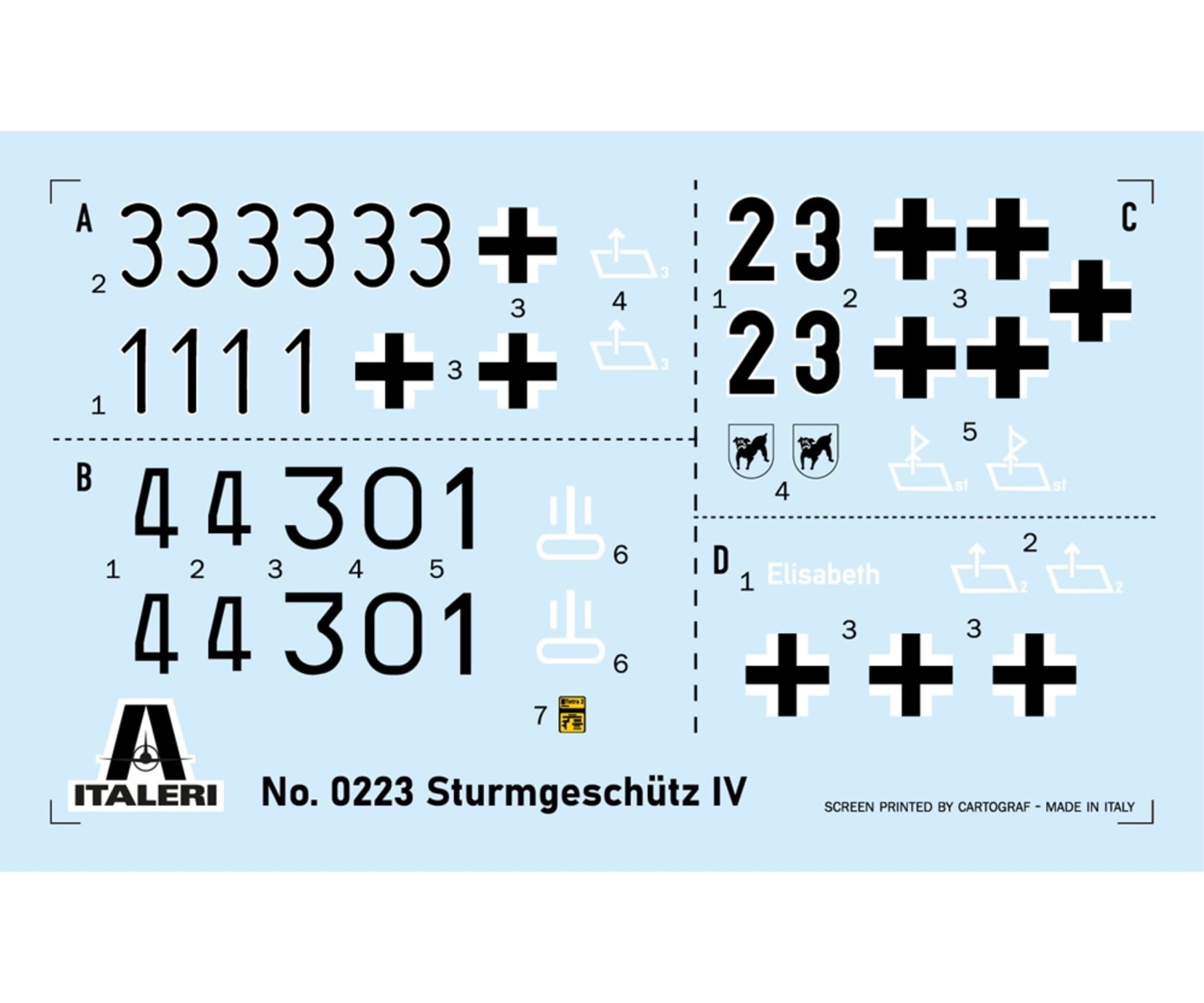 Italeri 1_35 Dt_ Sd_Kfz.167 Sturmgeschuetz IV Plastik Modellbausatz - RC-Zubehoer