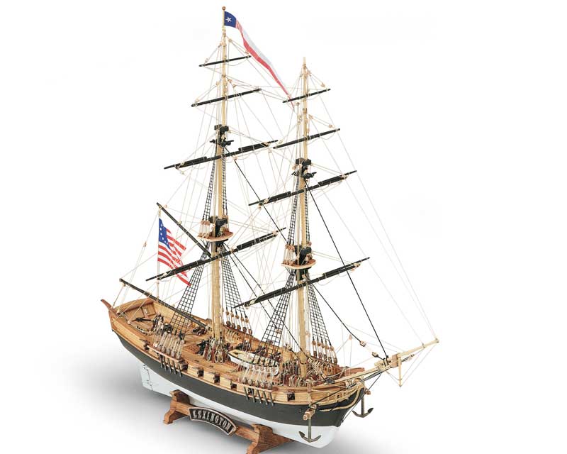 Mamoli Lexington Handelsschiff Kriegsschiff 1:100 Holz Bausatz