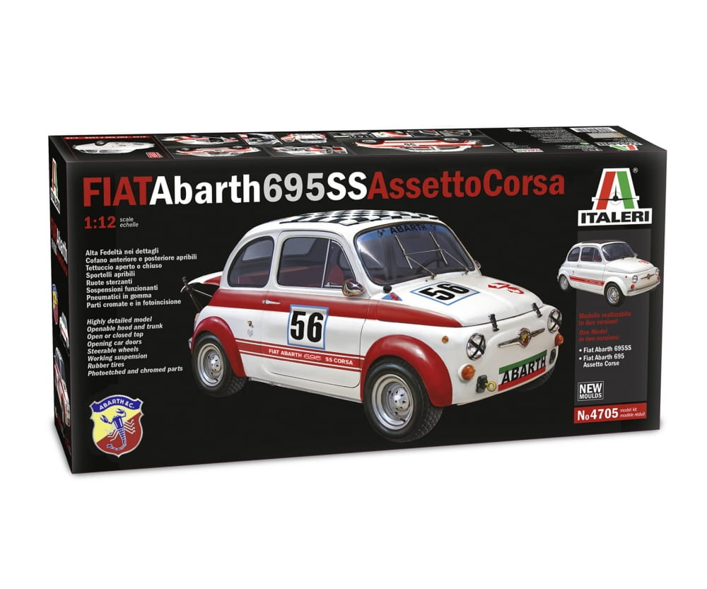 Italeri 1:12 FIAT Abarth 695 SS/ Assetto Corsa