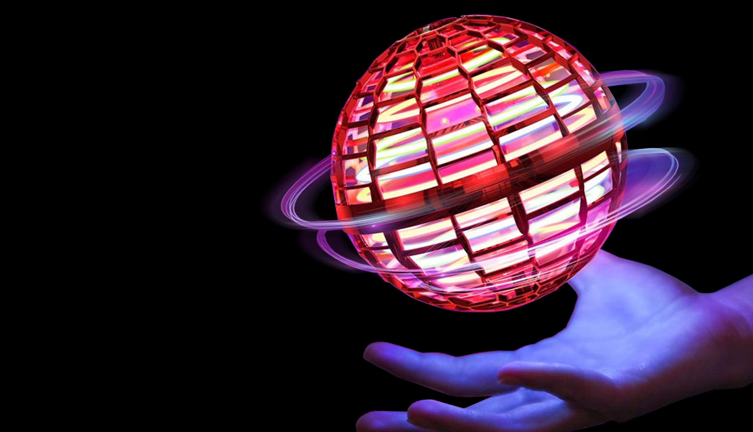 Amewi Hover Fly Ball 96mm mit Gyro und LED Licht Amewi Hover Fly Ball 96mm mit Gyro und LED