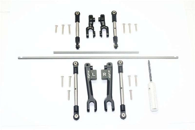 GPM Stabilisator Set v_h schwarz fuer Traxxas UDR - RC-Zubehoer