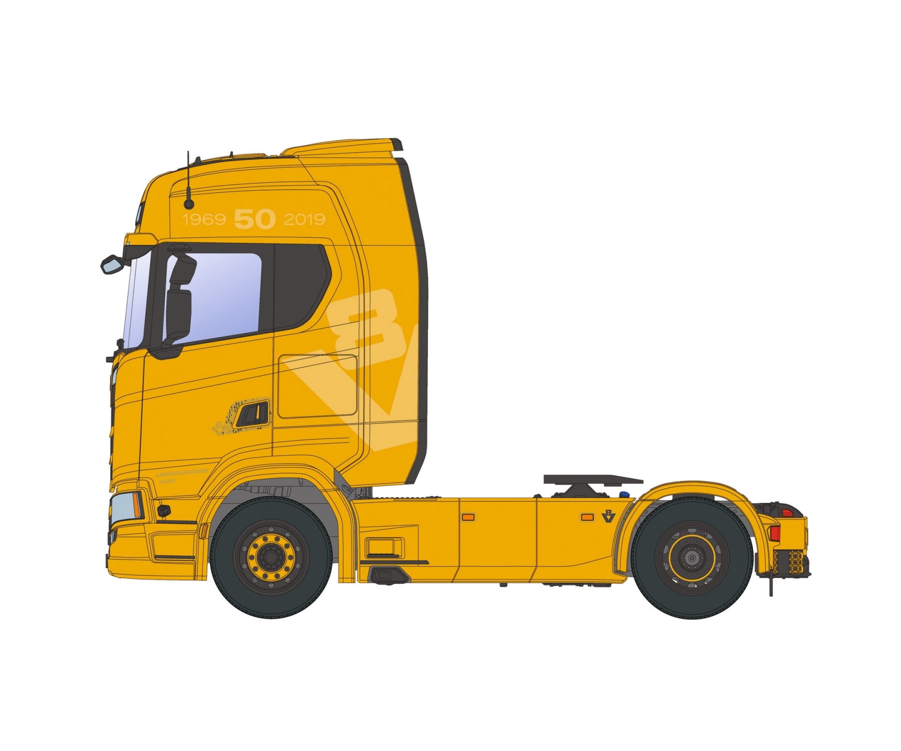 Italeri 1:24 SCANIA S730 Highline 4x2 Truck Plastik Modellbau Bausatz