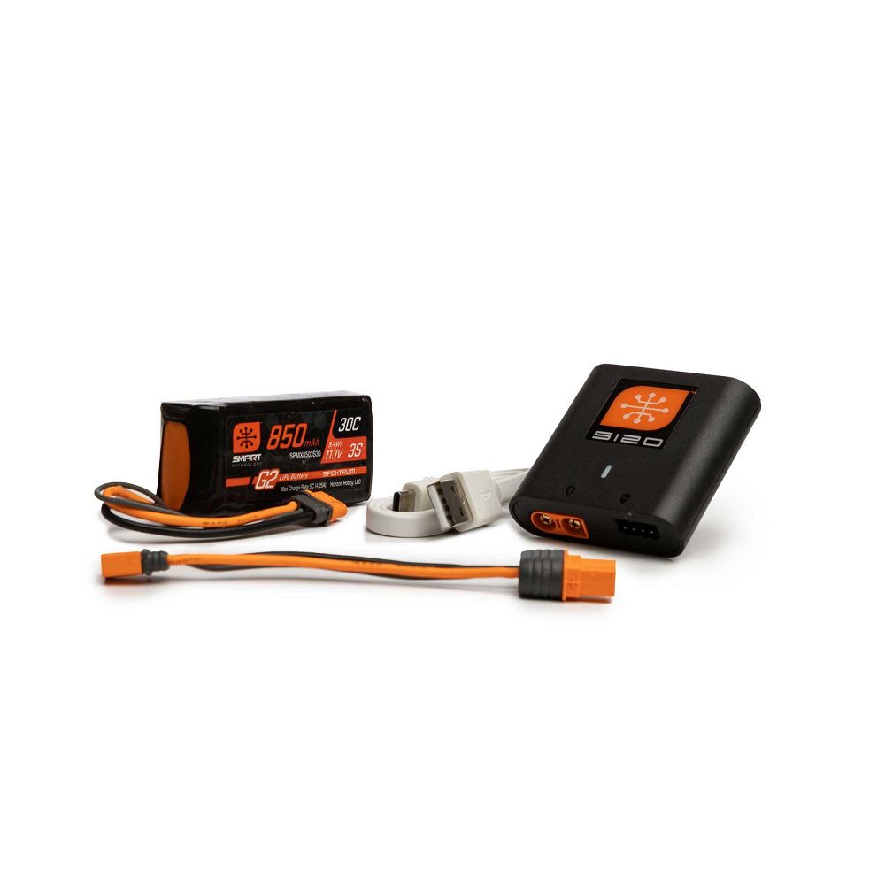 Spektrum Smart Air Powerstage Bundle 3S 850mAh Akku Ladegeraet