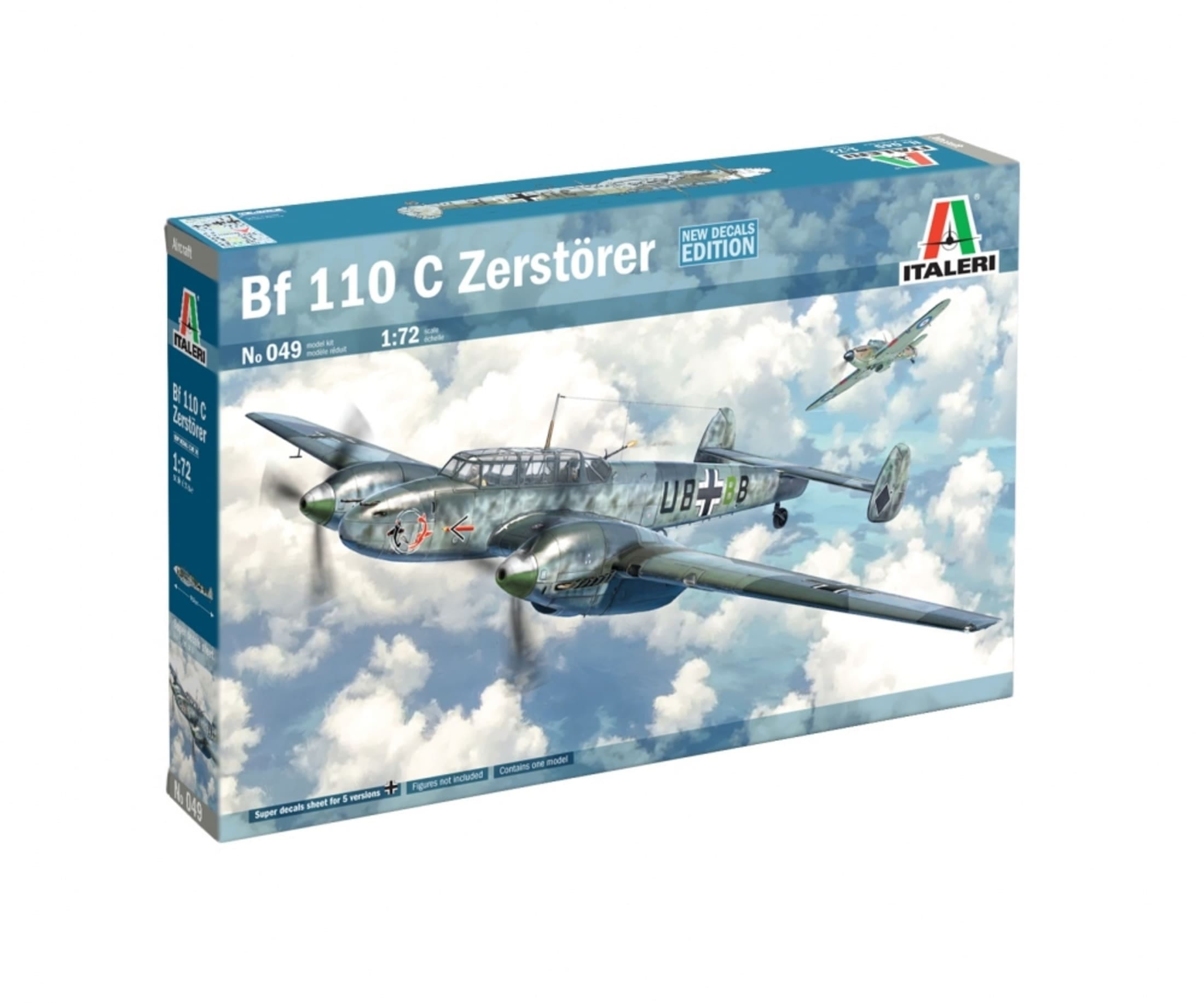 Italeri 1_72 Dt. BF-110 C-3_C-4 Zerstoerer Plastik Modellbausatz - RC-Zubehoer