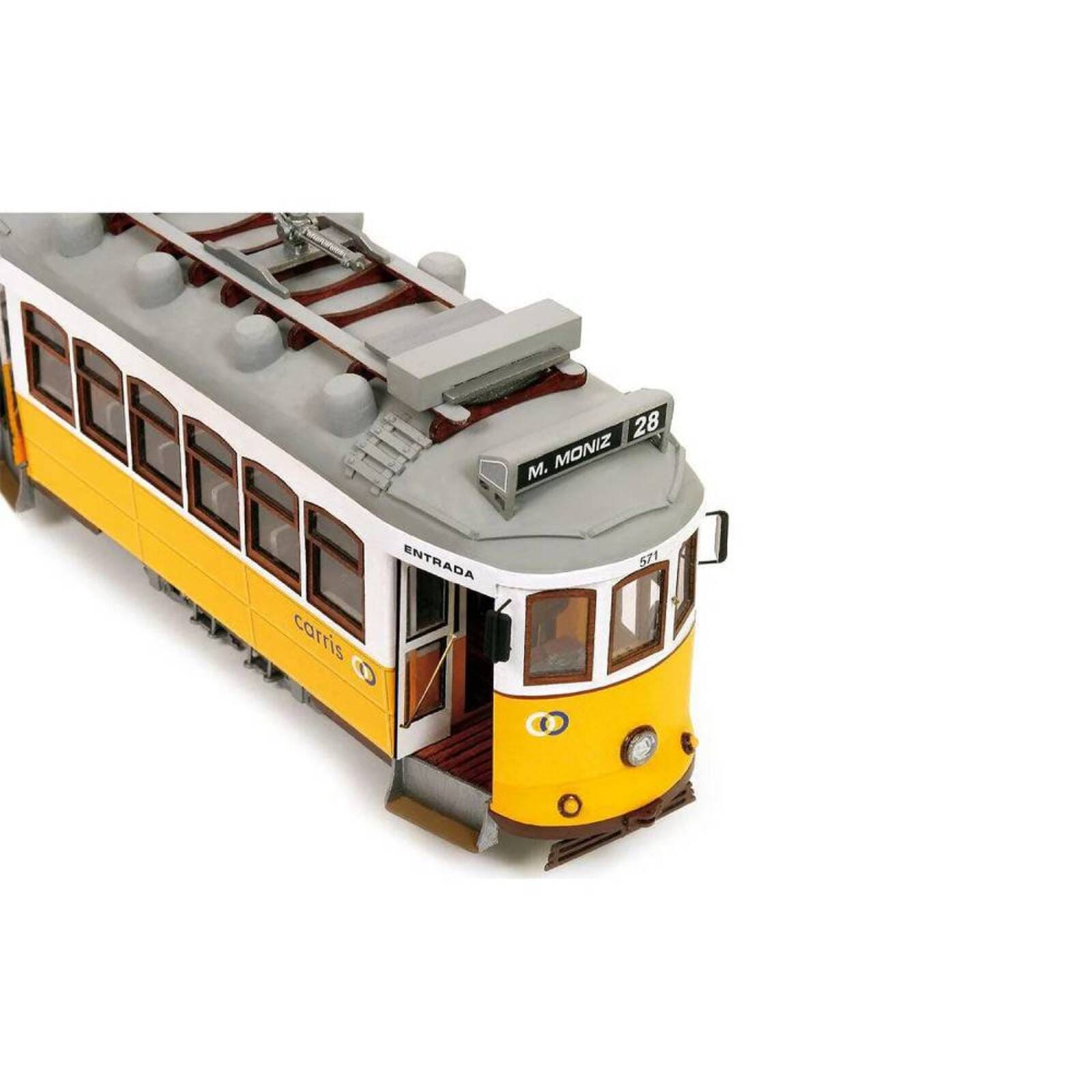 Modellbausatz OcCre Strassenbahn Lissabon im Massstab 1_24 als Diorama_
