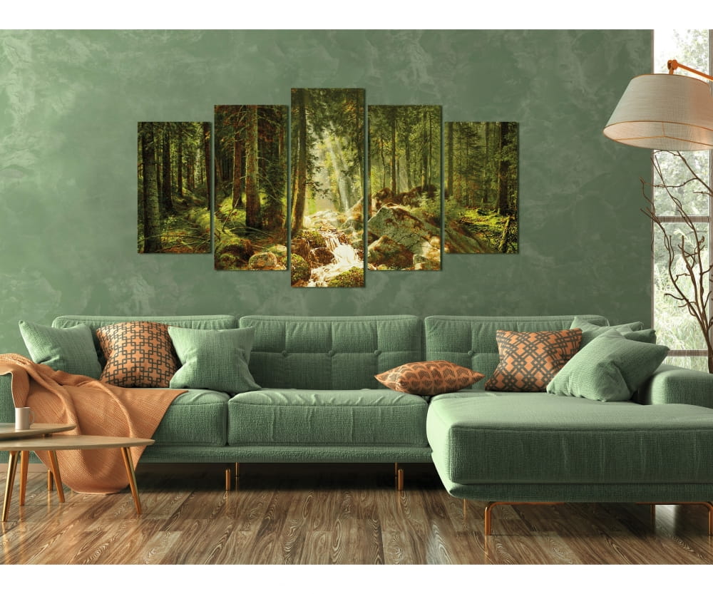Schipper Malen nach Zahlen Unser Wald Polyptychon 5-teilig 132 x 72 cm