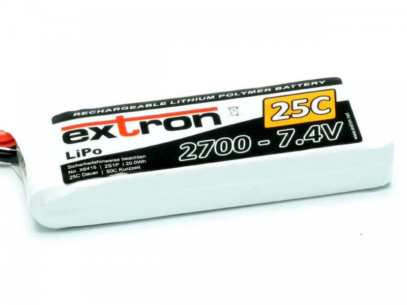 Extron LiPo Akku Extron X2 2700 - 7_4V _25C _ 50C_ - RC-Zubehoer