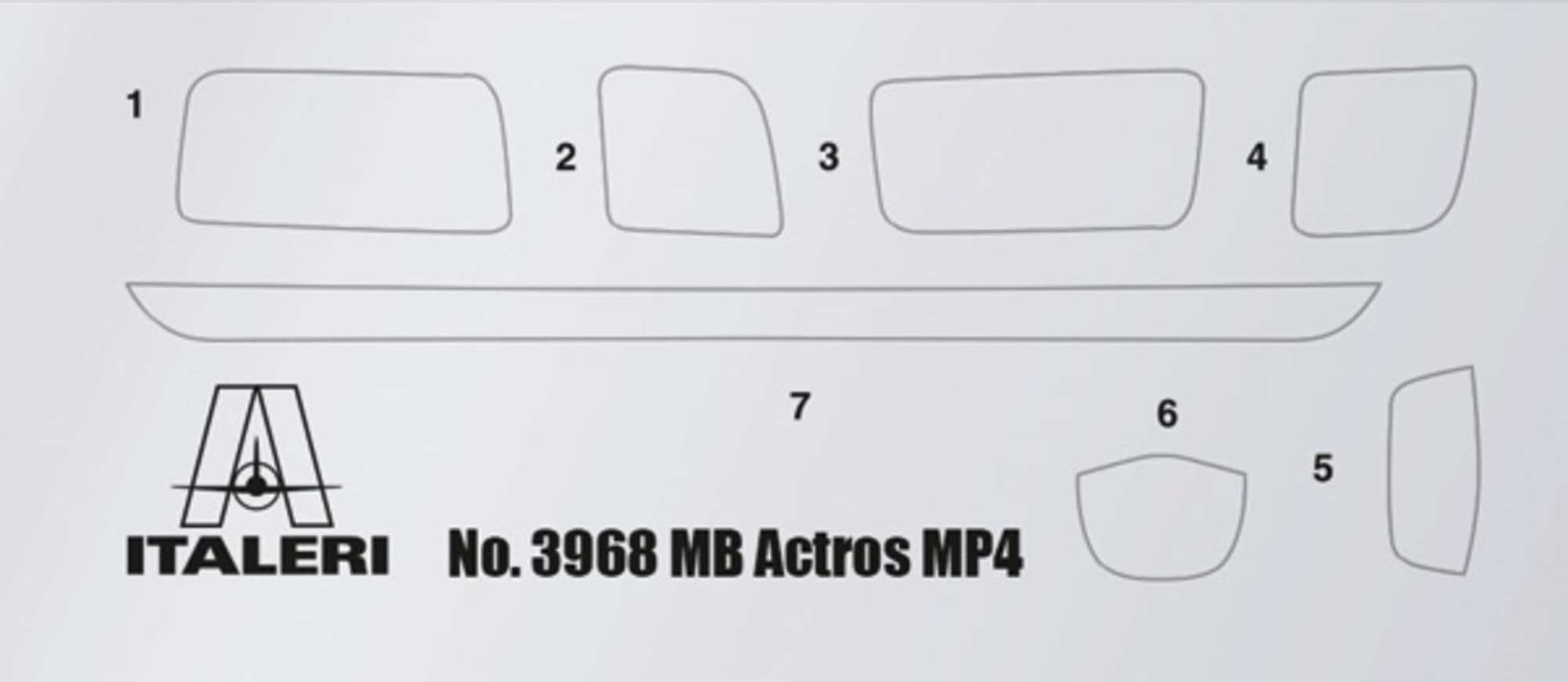 Italeri 1_24 Mercedes-Benz Actros MP4 BigSpace GP E Modellbausatz_