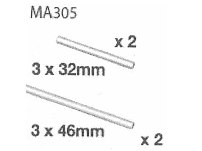 Amewi MA305 Suspension Pin AM10SC _Querlenkerachse_ - RC-Zubehoer