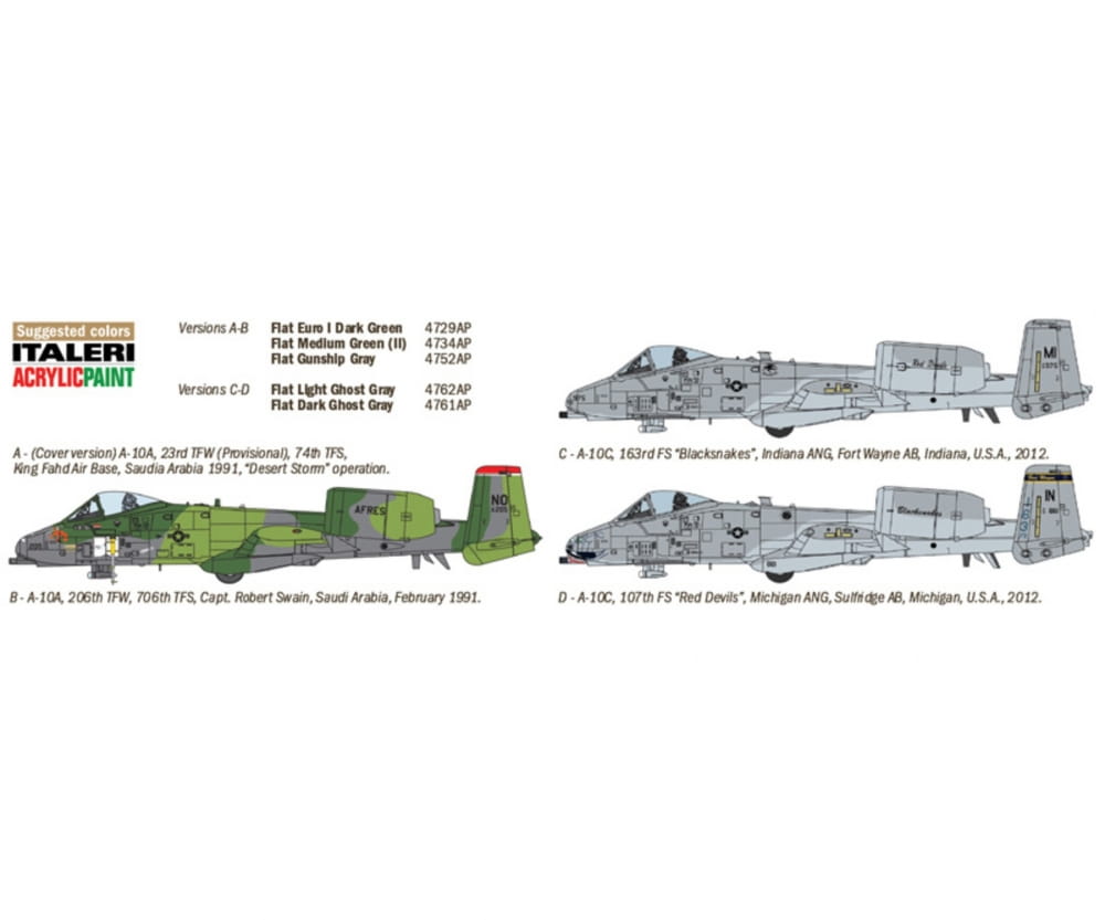 Italeri 1:72 A-10 Gulf War