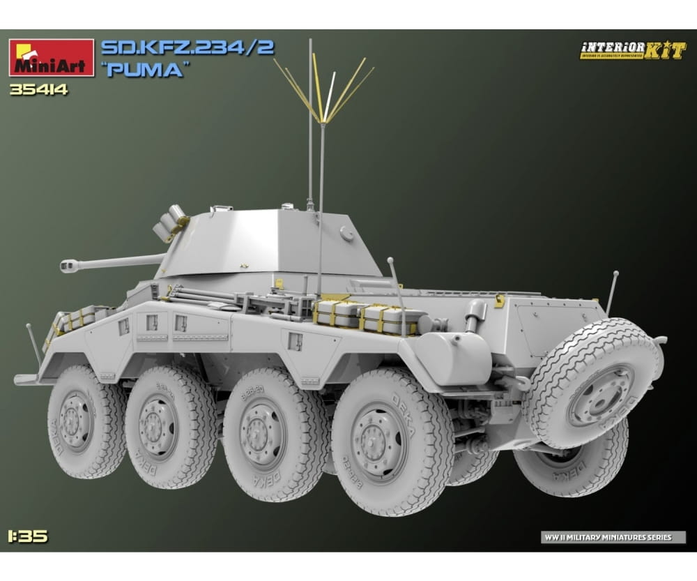 MiniArt 1_35 Sd_Kfz.234_2 Puma Interior Kit Plastik Modellbausatz - RC-Zubehoer