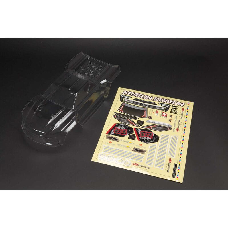 Arrma Kraton 6S BLX Clear Bodyshell _inc. Decals_ - RC-Zubehoer