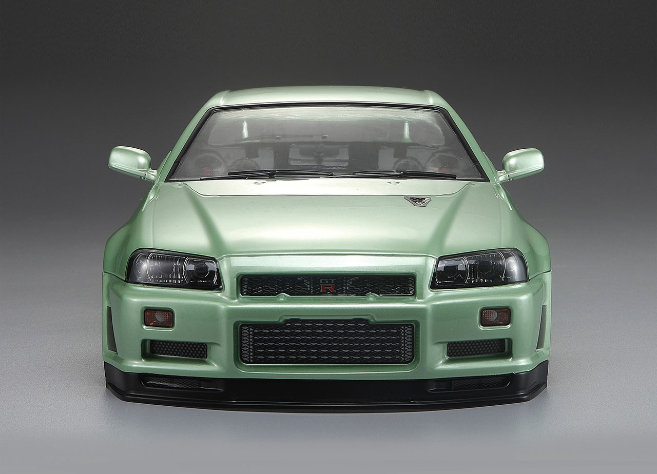 Killerbody Nissan Skyline R34 195mm Champagner Grün lackiert, RTU all-i