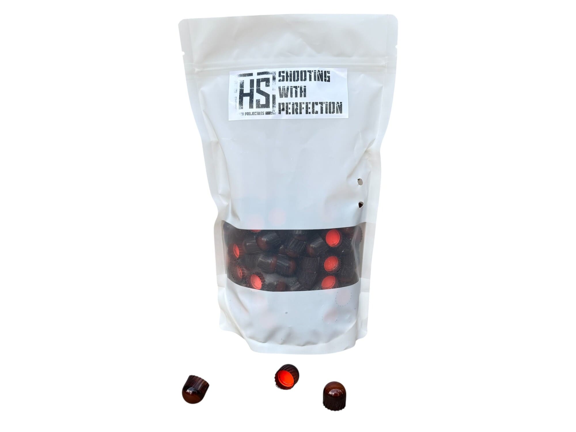 HS Projectiles Trainingsprojektile Paintball 200 Stueck Braun Orange MagFed