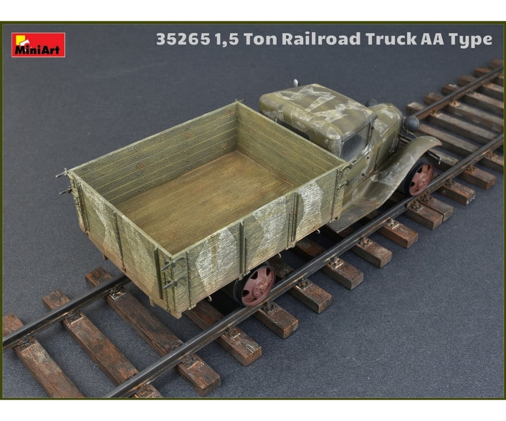 MiniArt 1:35 1,5to Schienen-LKW AA Ty Plastik Modellbausatz