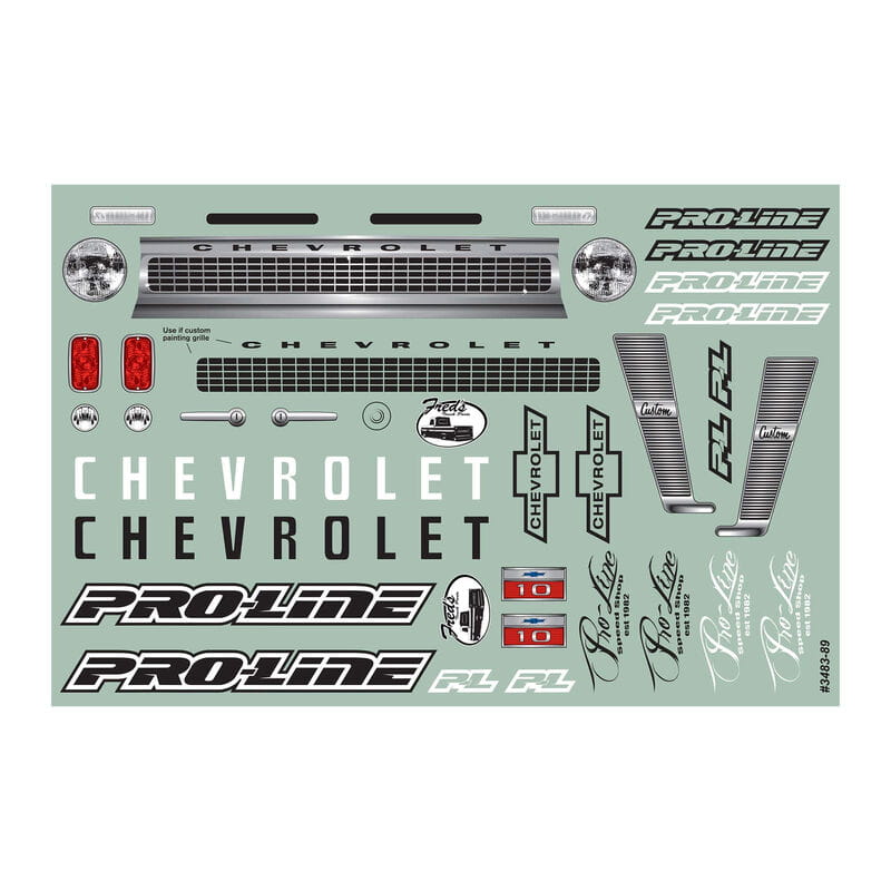 Proline 1966 Chevy C-10 Clear Body :Trail Honcho 12.3