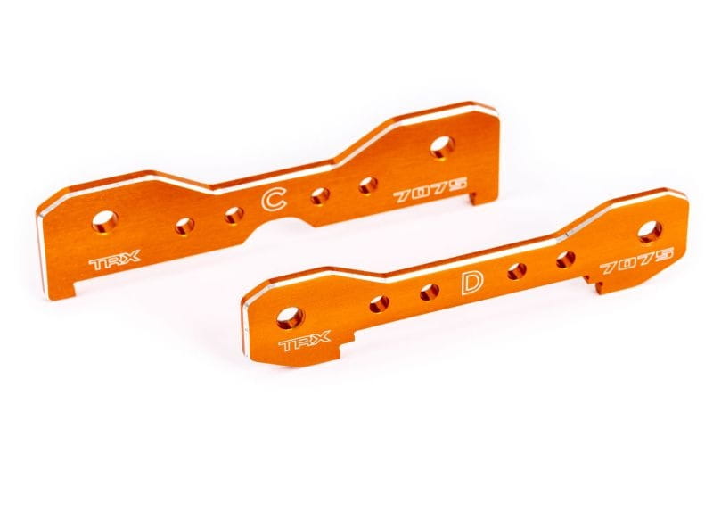 Traxxas Querlenker-Halter hinten 7075-T6 Alu orange eloxiert - RC-Zubehoer