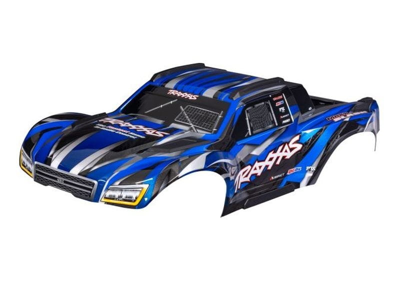 Traxxas Karosserie Maxx Slash blau mit Aufkleber - RC-Zubehoer