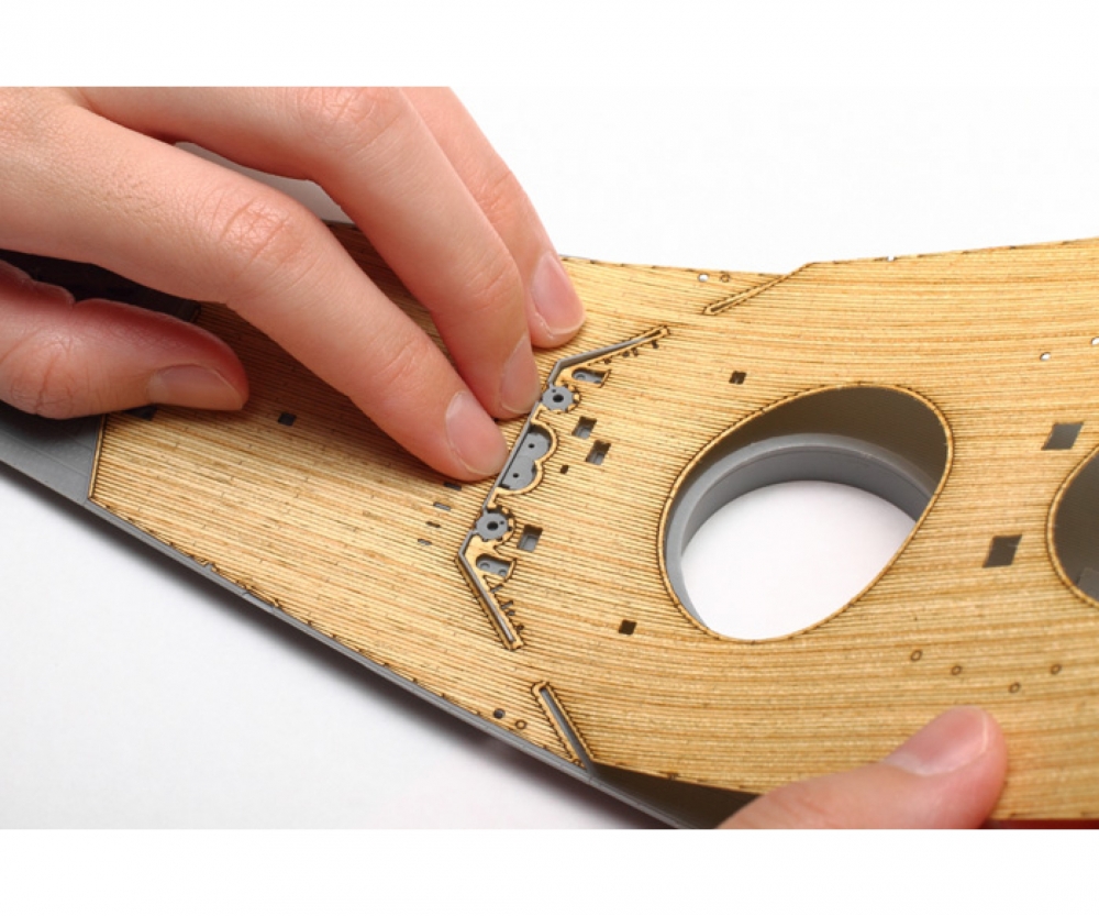 Tamiya WWII Yamato Holz Deck Dekor 1:350 Plastik Modellbau Bausatz Zubehör
