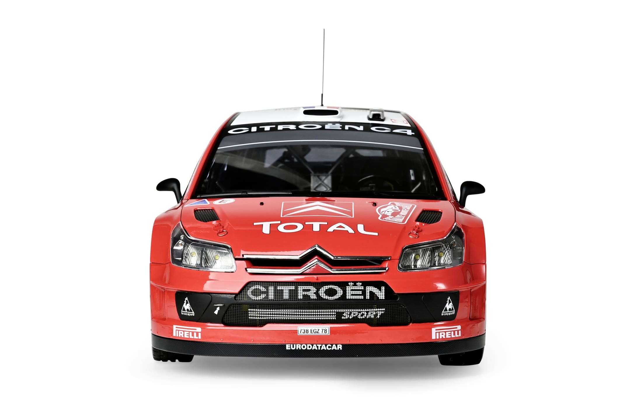Modellbausatz Citroen C4 WRC 1_8 Rallye Monte Carlo 2008 mit beweglichen Teilen und Soundfunktion