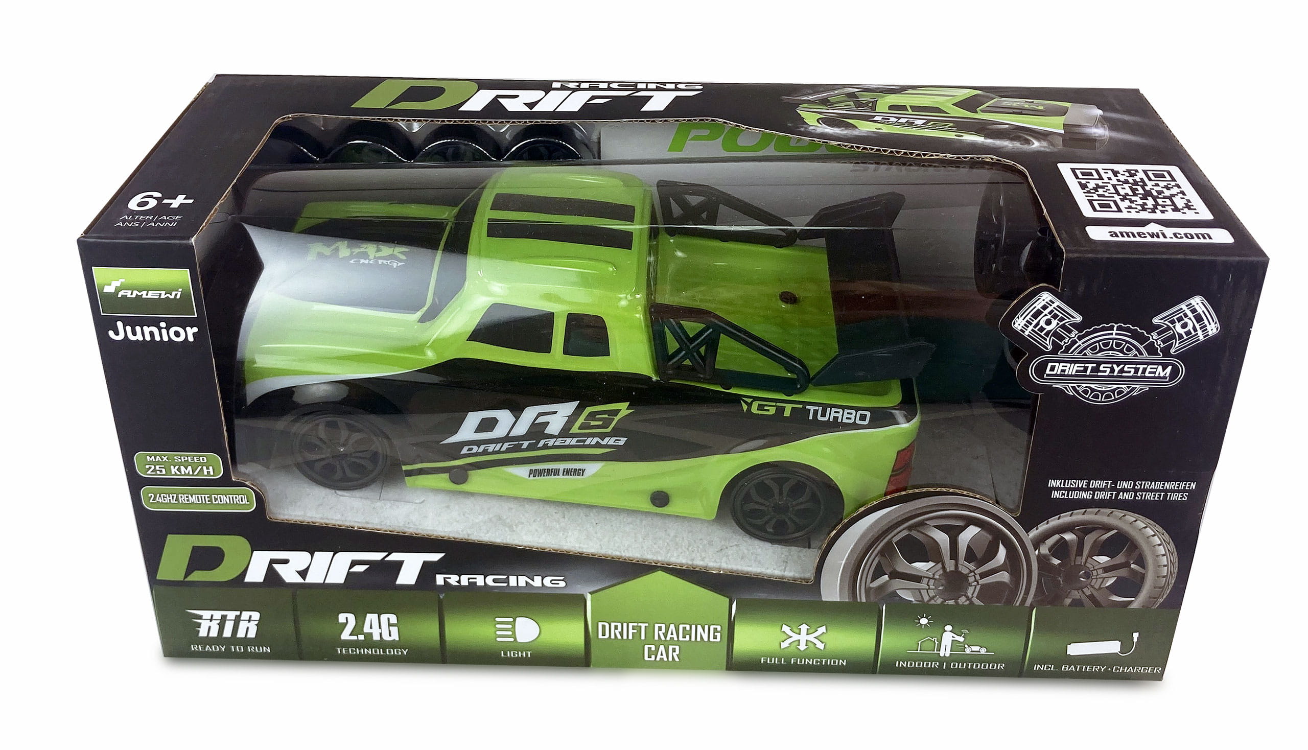 Amewi Drift Racing Car DRs 4WD 1:18 RTR grün