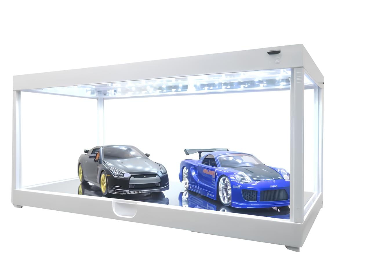 Triple9 Modellauto Vitrine Weiss 1-18 LED beleuchtet