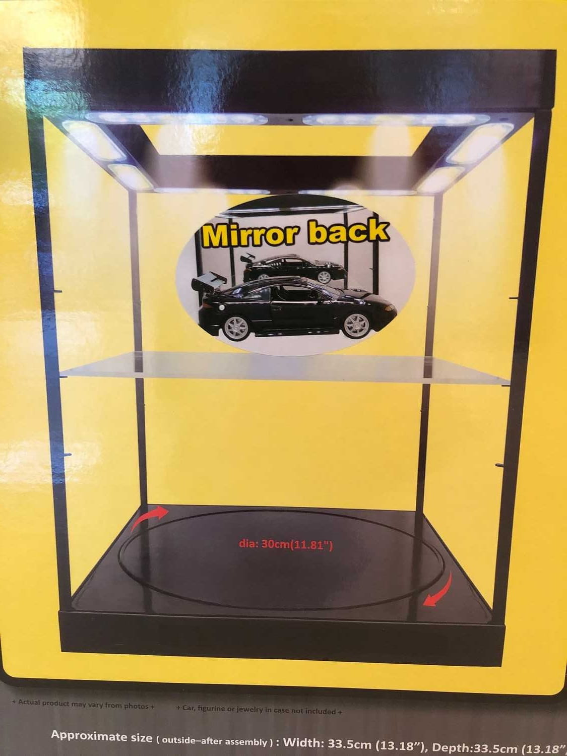 Triple9 Modellauto Vitrine mit LED und Drehteller fuer 1_18 Modelle