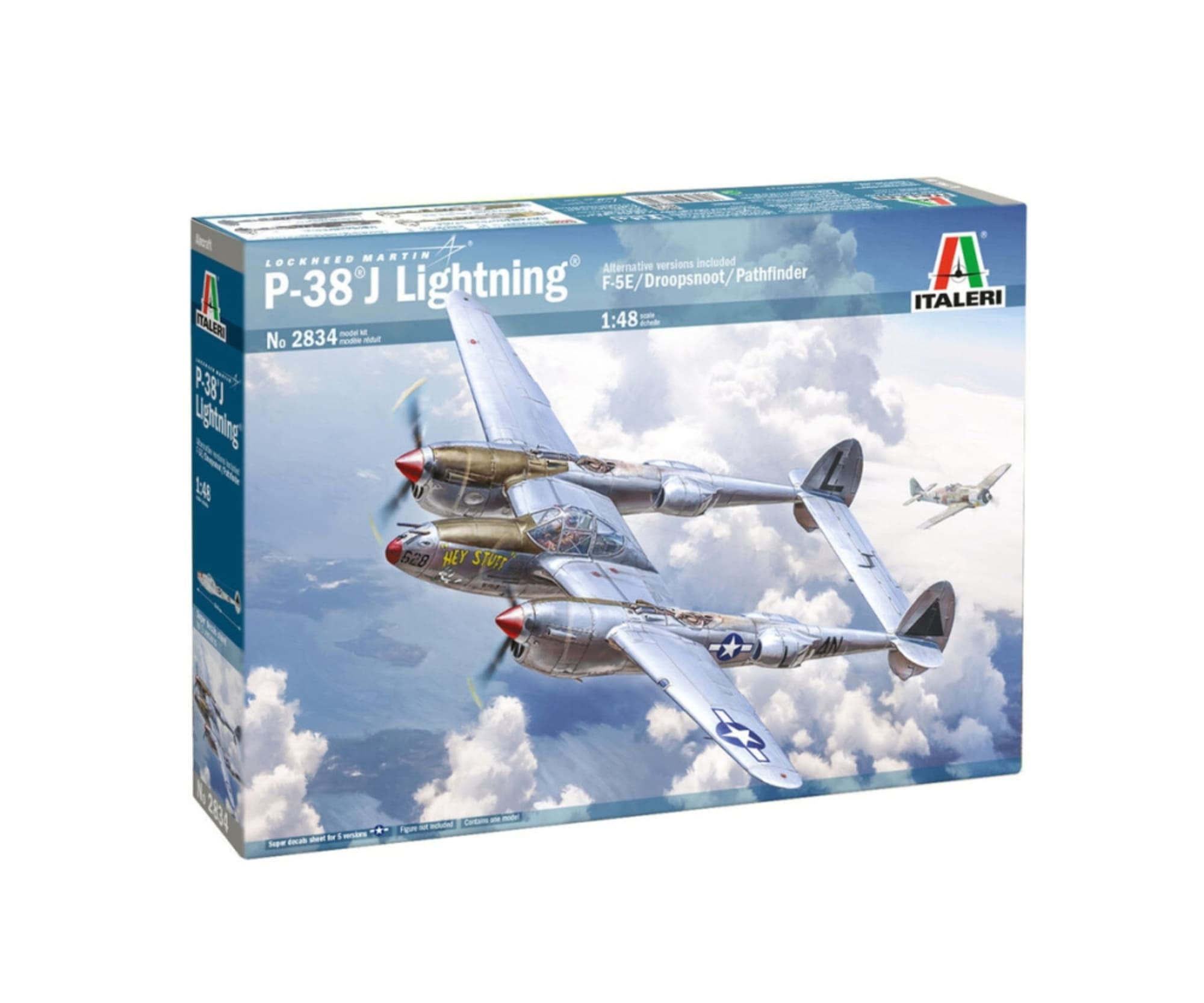 Italeri 1_48 P-38J E_T_O. Plastikmodellbausatz