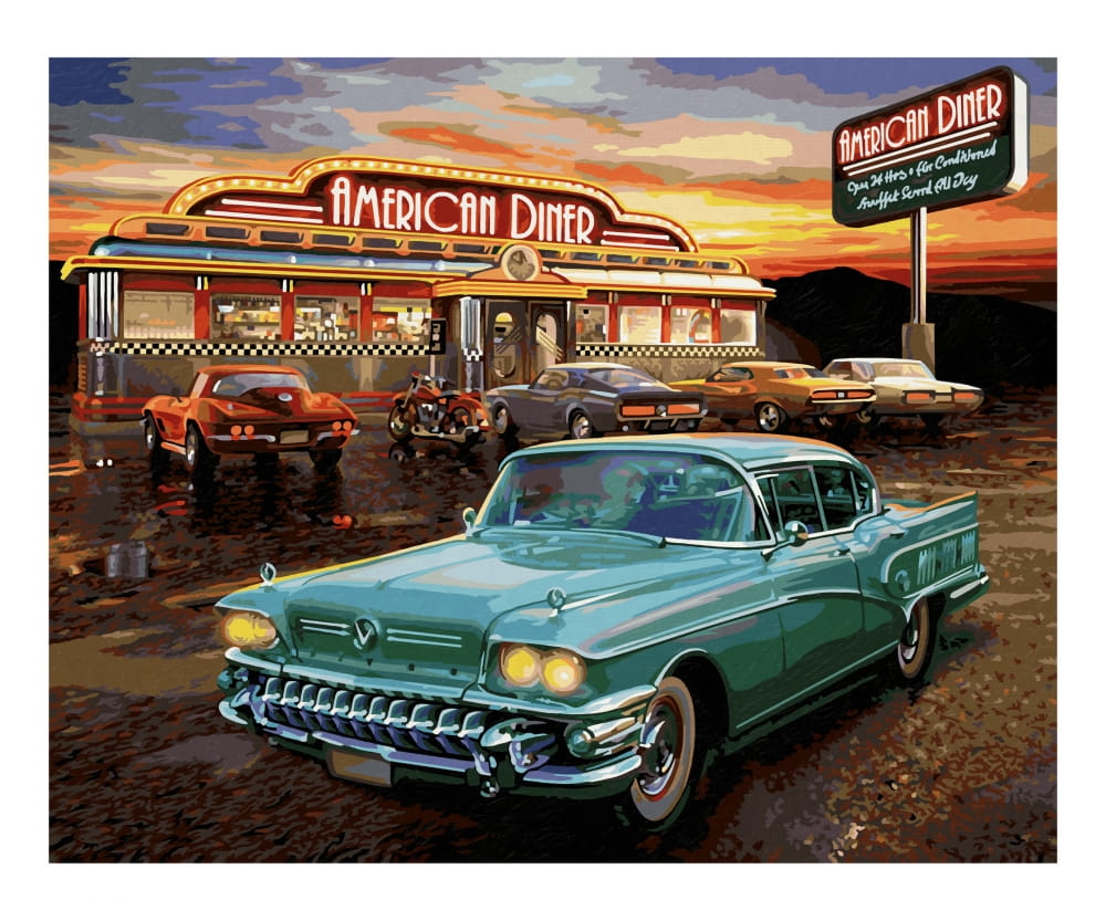 Schipper Malen nach Zahlen - American Diner 40x50 Schipper Malen nach Zahlen - American Diner 40x50