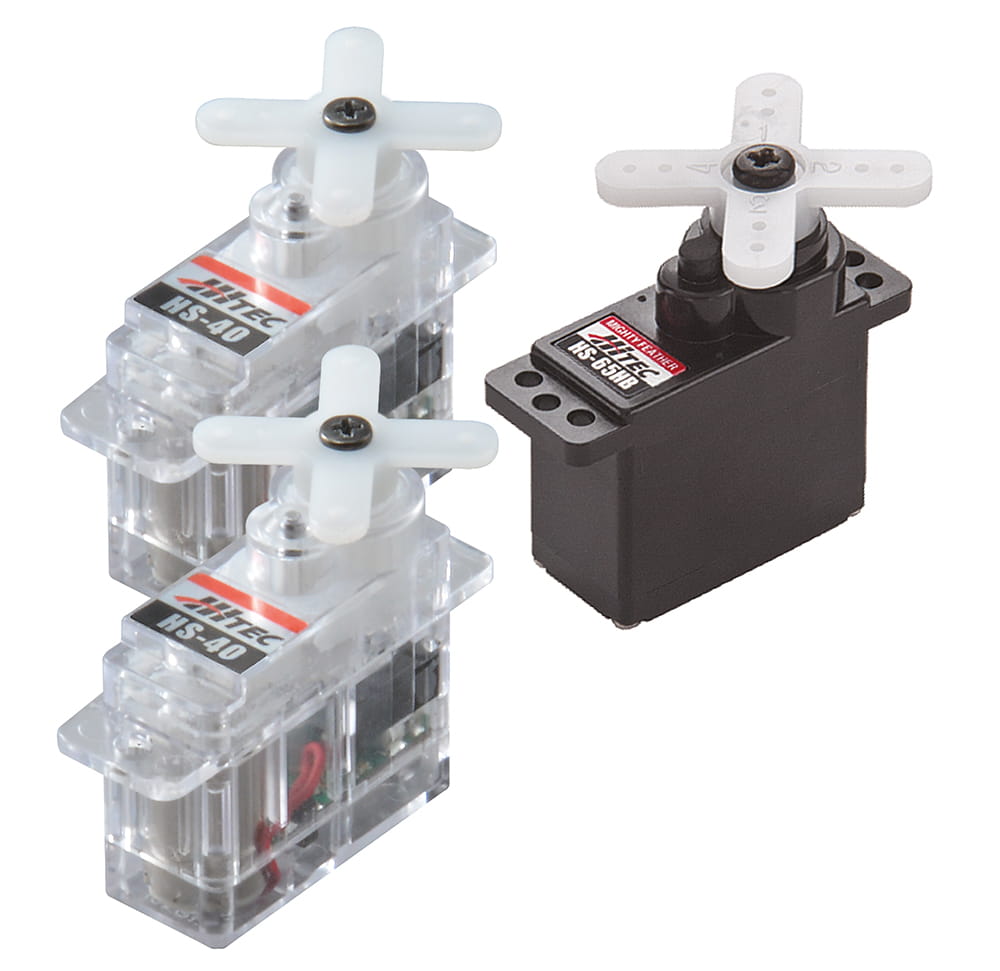 Multiplex Indoor Servo Set 2xHS-40 - 1xHS-65HB - RC-Zubehoer Multiplex Indoor Servo Set 2xHS-40 - 1xHS-65HB - RC-Zubehoer
