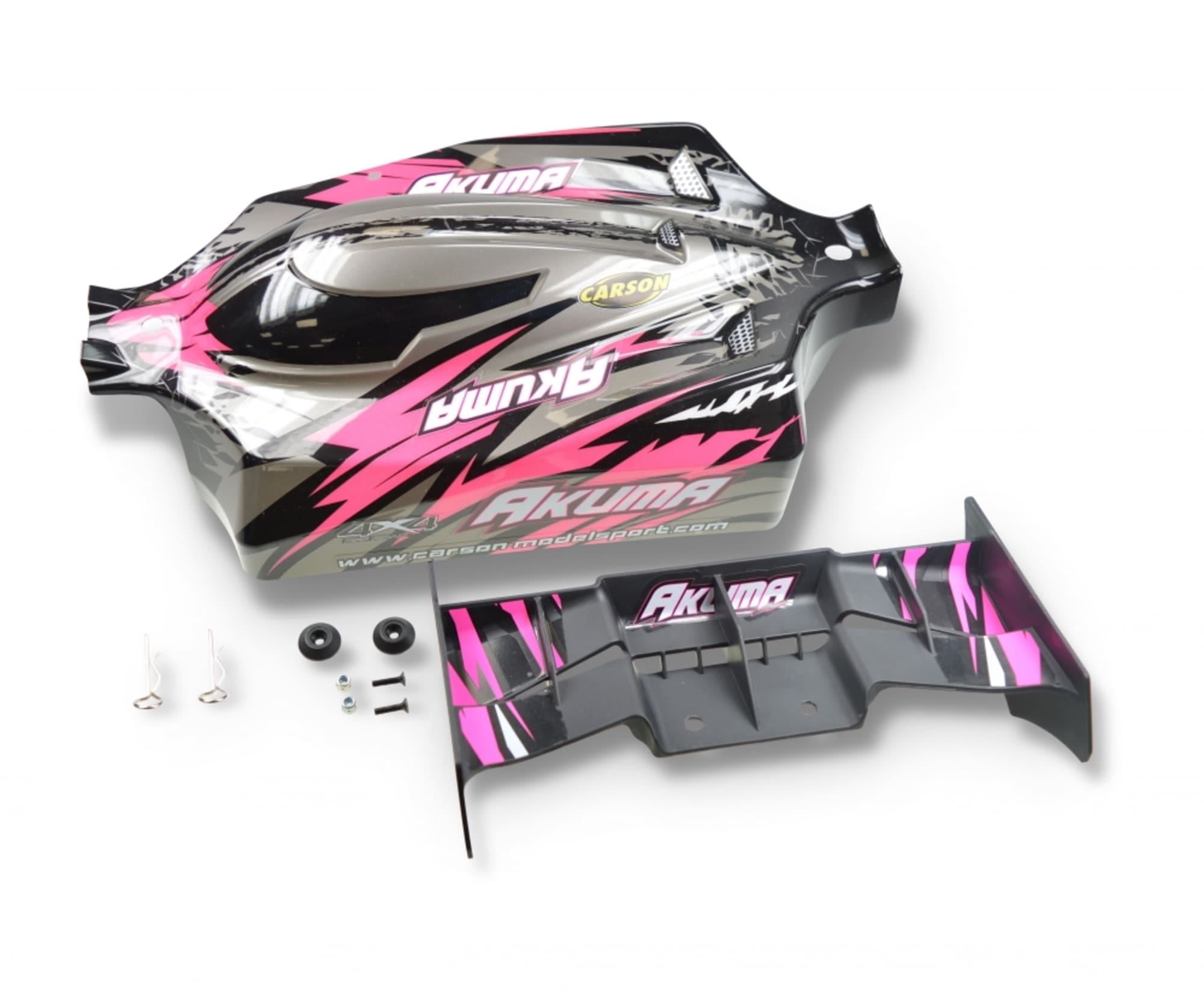 Carson 1_8 Karosserie-Set Akuma pink_grau