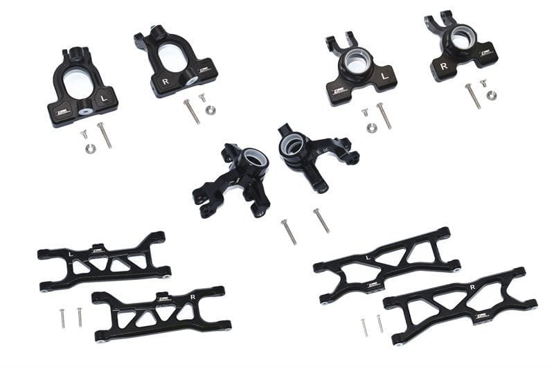 GPM Alu Aufhängungs-Set v/h schwarz für ARRMA Kraton 4s