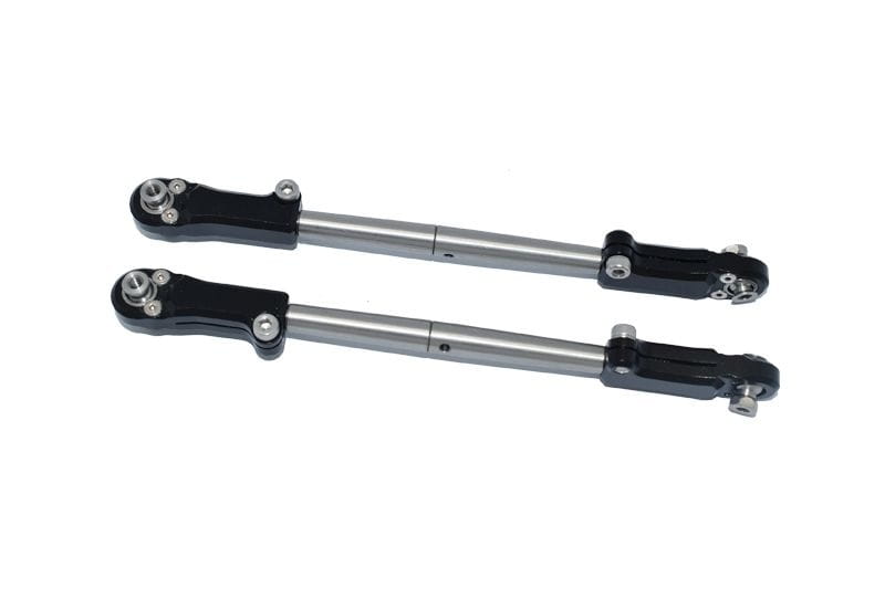 GPM Alu - Edelstahl Lenkstange vorn schwarz fuer ARRMA Kraton_ Outcast 8s - RC-Zubehoer