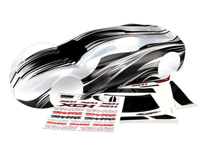 Traxxas Karosserie, XO-1, ProGraphix + Flügel + Zubehör + Decals
