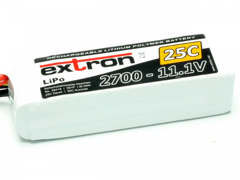 Extron LiPo Akku Extron X2 2700 - 11,1V (25C / 50C)