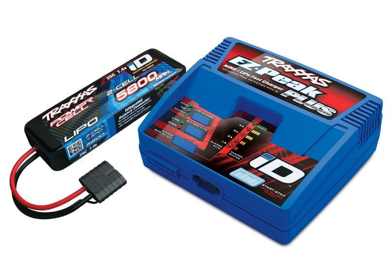 Traxxas Ladegerät Set EZ-Peak Plus 2970G + 2S 5800mAh LiPo Akku iD® Traxxas Ladegerät Set EZ-Peak Plus 2970G + 2S 5800mAh LiPo Akku iD®